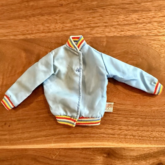 Barbie Other - VTG 1980s 80s Barbie Ken Doll Windbreaker JORDACHE Snap Coat Jacket Rainbow Trim